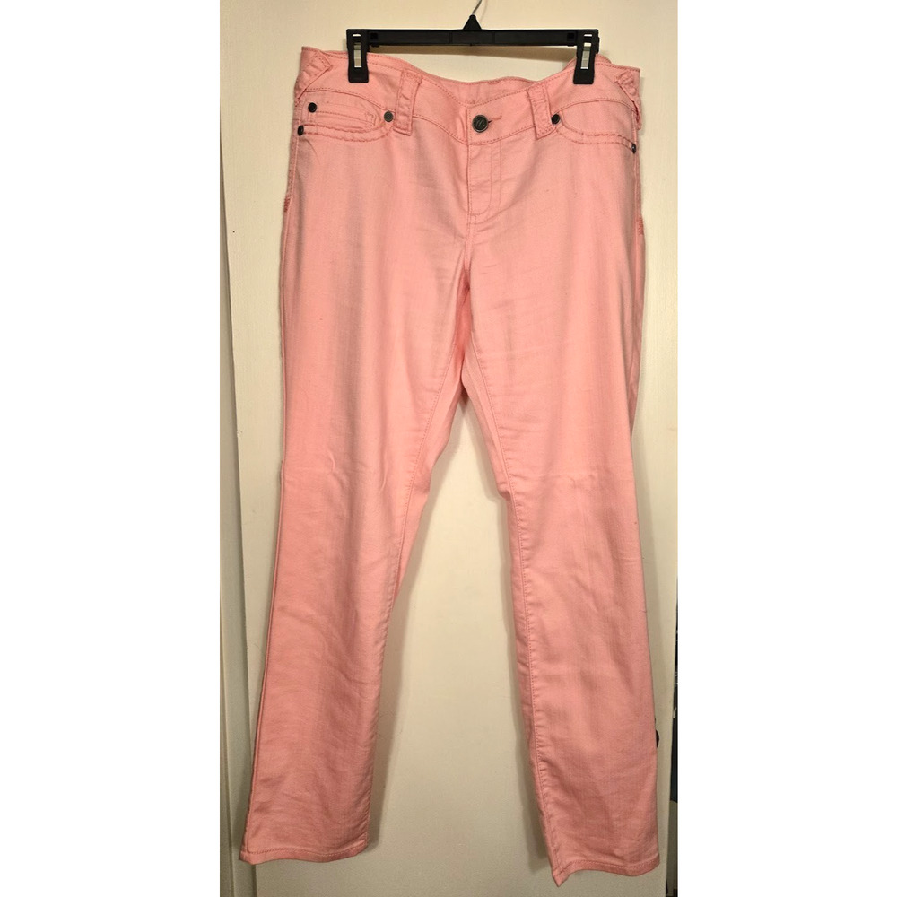Pretty MAURICES Pastel Pink JEGGING JEANS - Women's Size XL Reg EUC